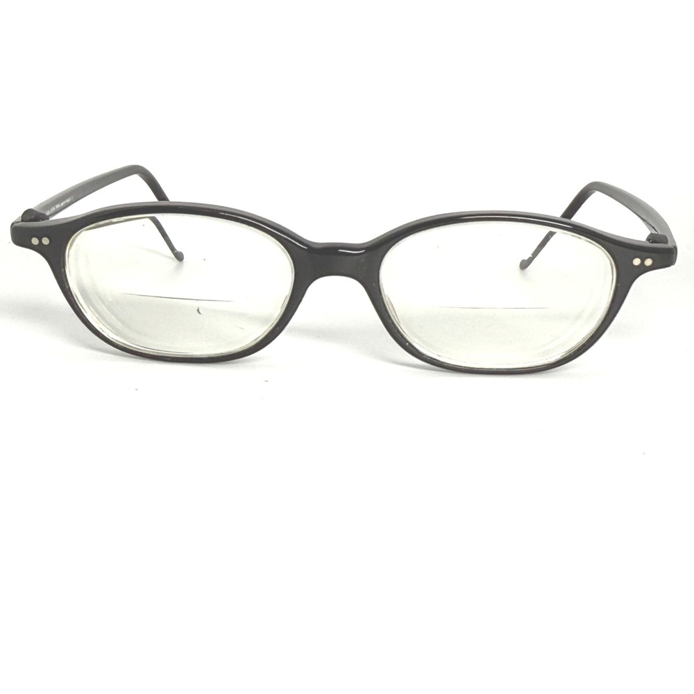 Jean Lafont‎ Paris Jockey 48 100 Black Oval Eyeglasses Frame France 48-16-145